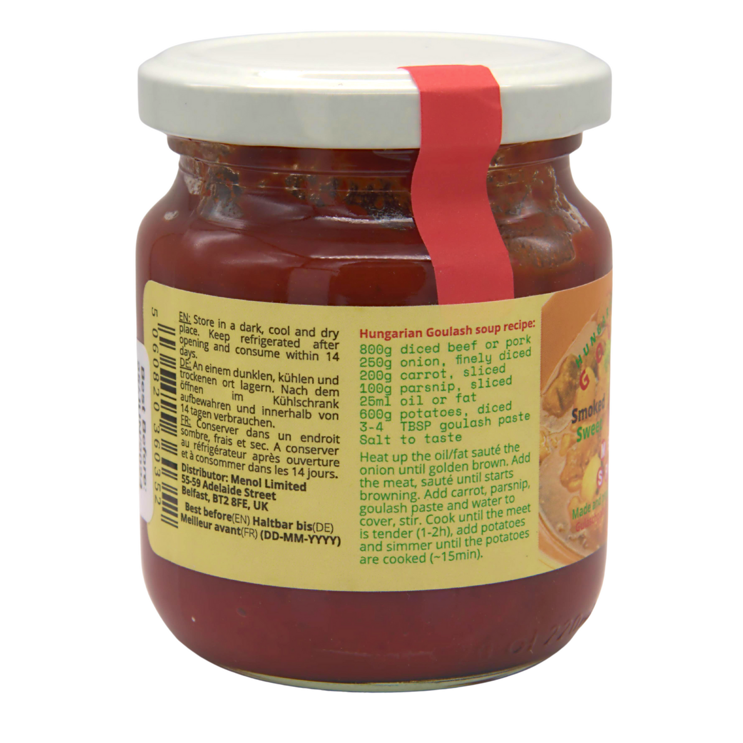 Menol Spices Authentic Hungarian Goulash Paste, Best Seasoning paste for Hungarian Goulash Stew or Soup, Cooking sauce