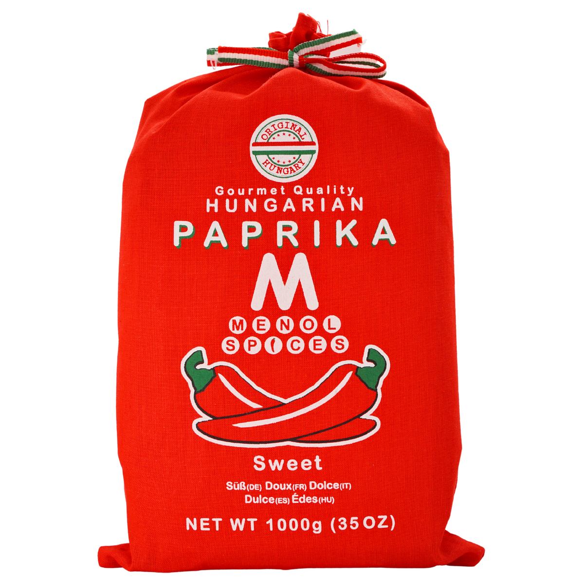 Sweet Hungarian paprika packaging – Menol Spices