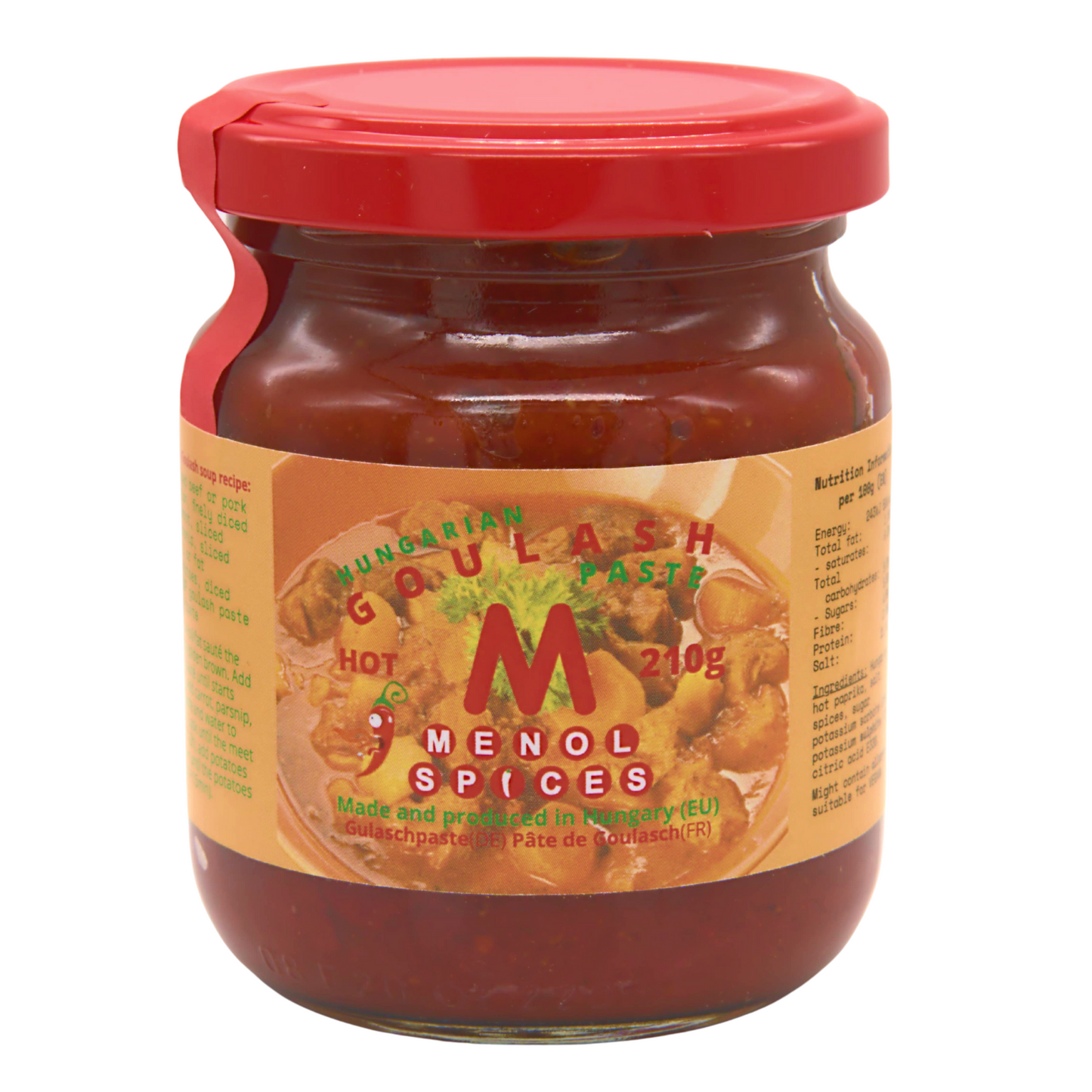 Menol Spices Authentic Hungarian Goulash Paste, Best Seasoning paste for Hungarian Goulash Stew or Soup, Cooking sauce