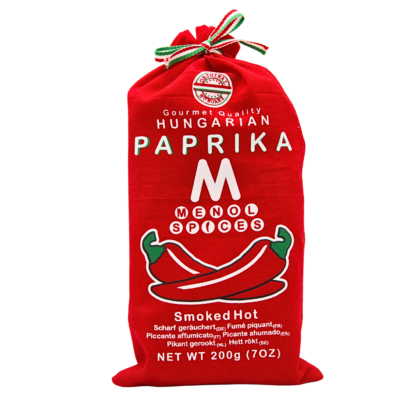 Smoked hot Hungarian paprika 200g front