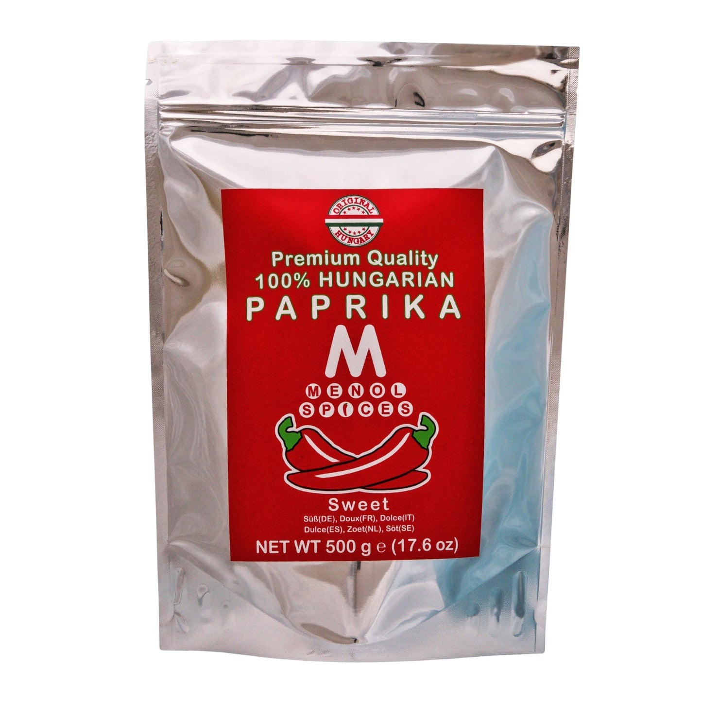 Menol Sweet Hungarian Paprika 500g value pouch front